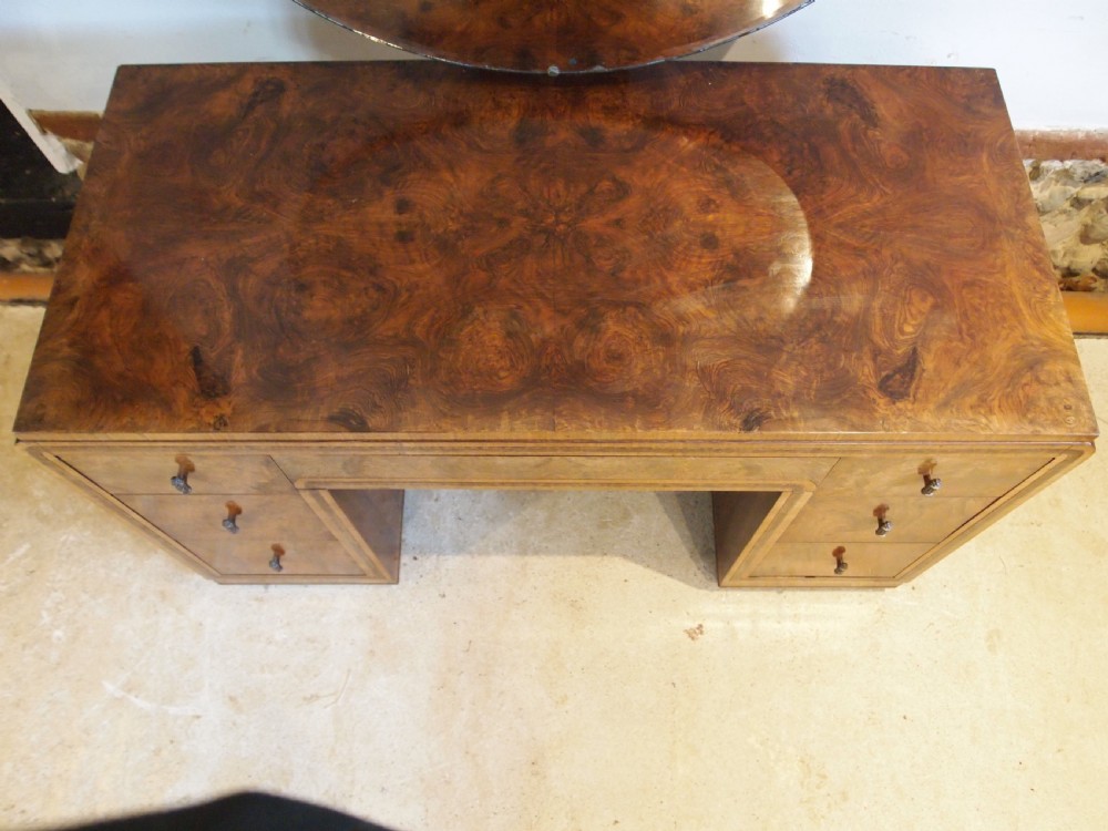 Dressing table drawers outstanding Art deco burr Walnut c1920 View XI