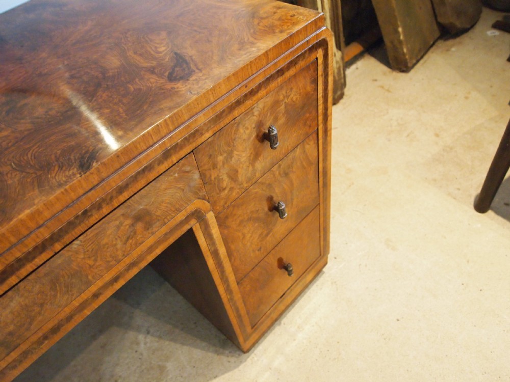 Dressing table drawers outstanding Art deco burr Walnut c1920 View XII