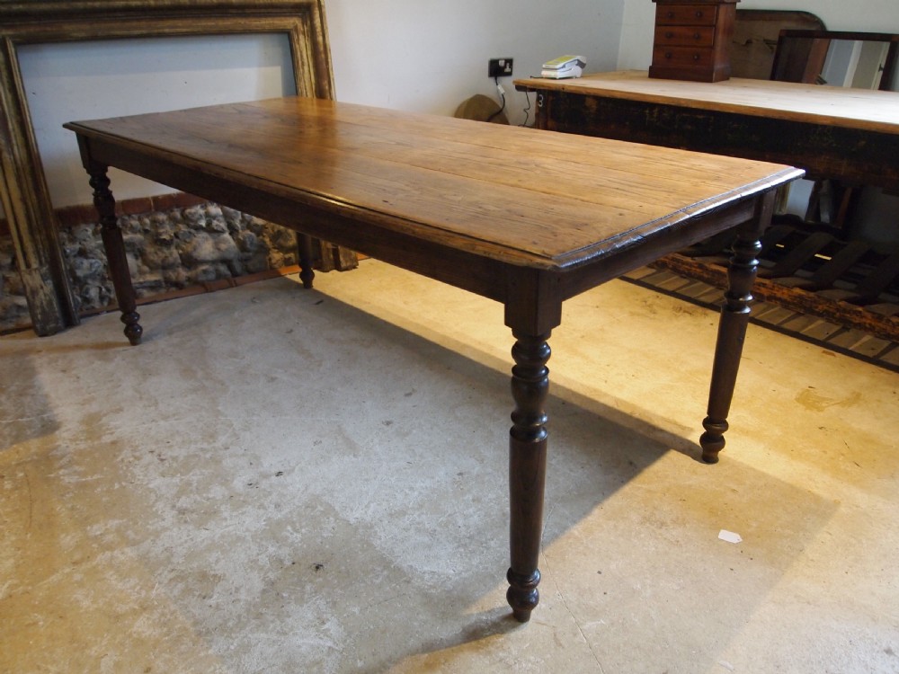 Table refectory Victorian farmhouse dining Ash c1840 View III