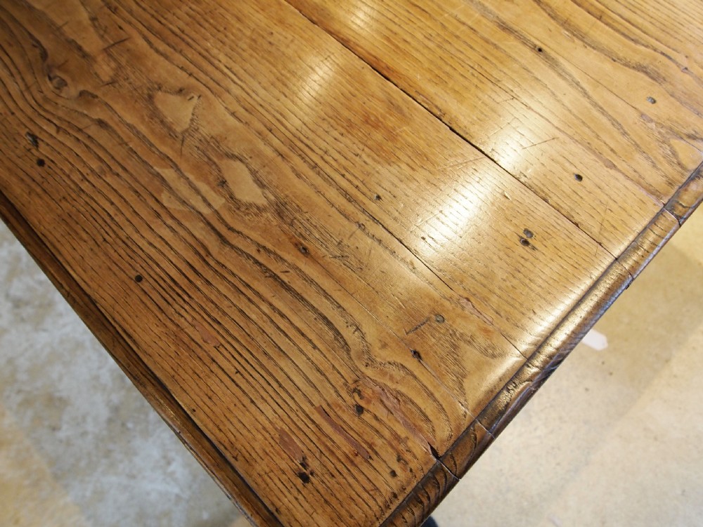Table refectory Victorian farmhouse dining Ash c1840 View IV