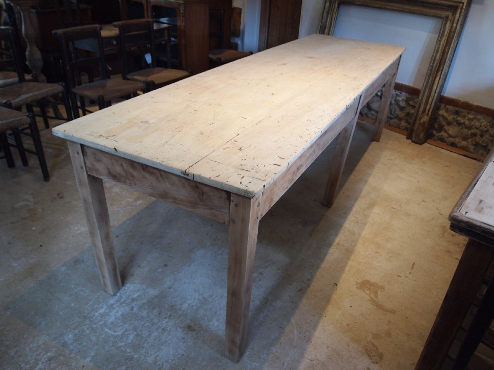 Table refectory farmhouse dining large seats 10 Beech c1890