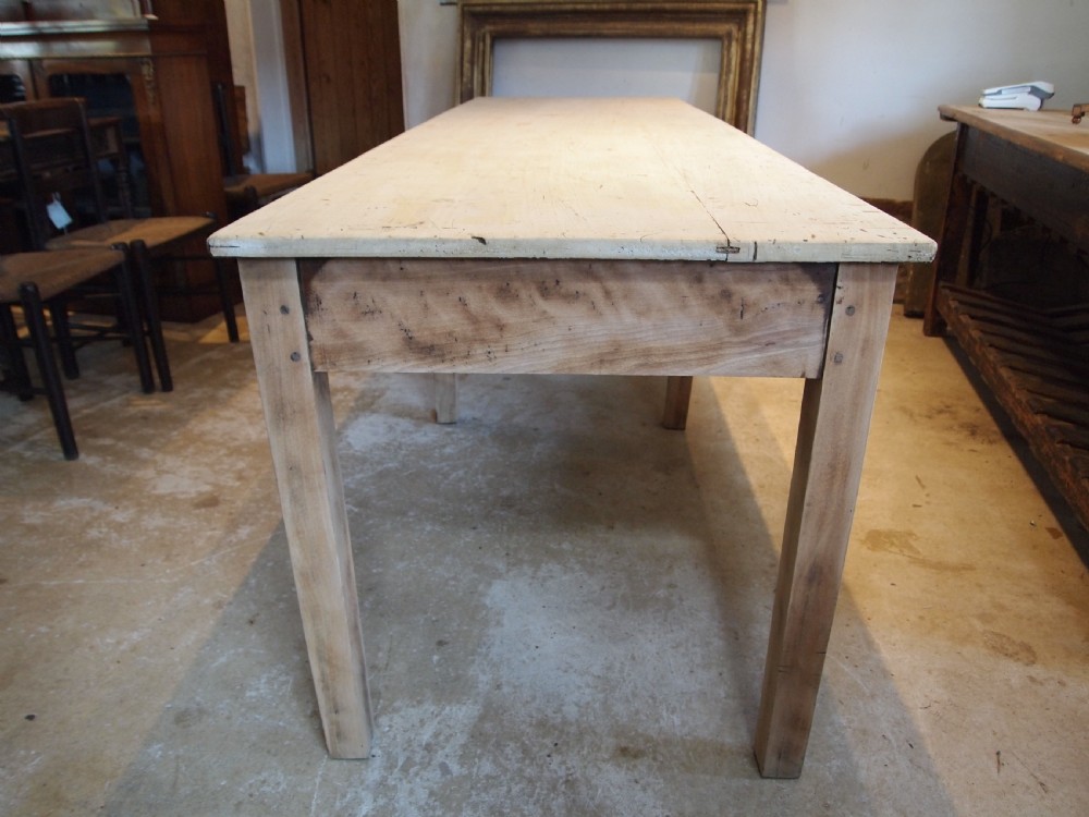 Table refectory farmhouse dining large seats 10 Beech c1890 View V