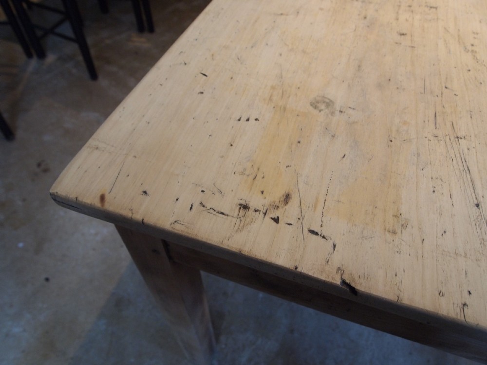 Table refectory farmhouse dining large seats 10 Beech c1890 View IX