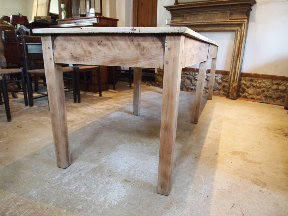 Table refectory farmhouse dining large seats 10 Beech c1890 View X