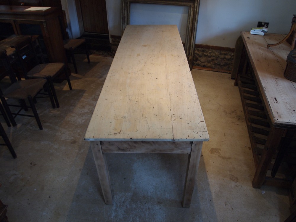 Table refectory farmhouse dining large seats 10 Beech c1890 View XII
