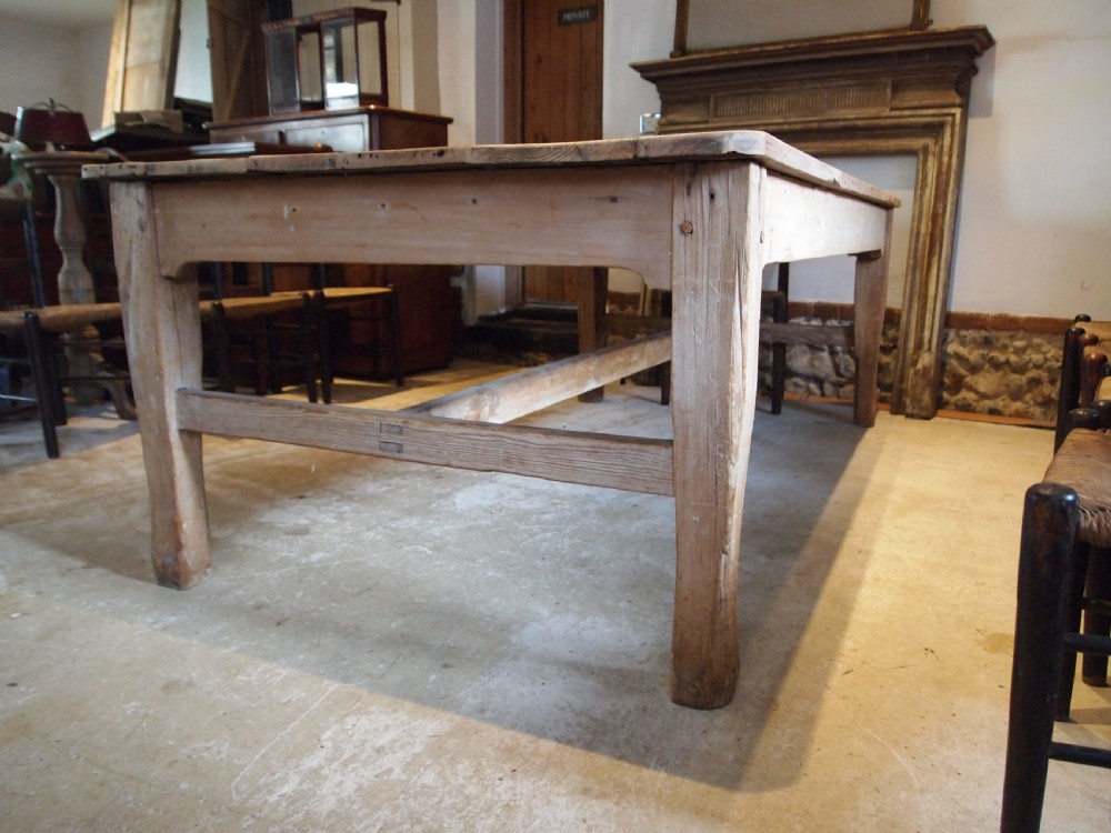 Table George IV refectory farmhouse dining Pine c1820 View X