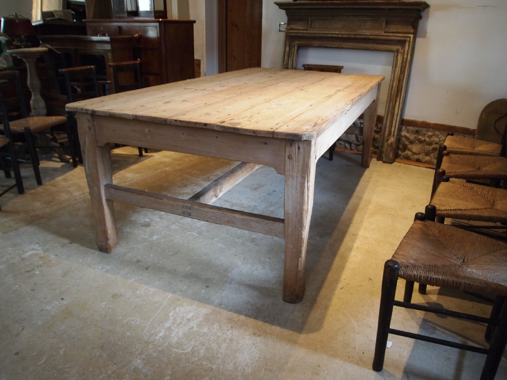 Table George IV refectory farmhouse dining Pine c1820 View XII