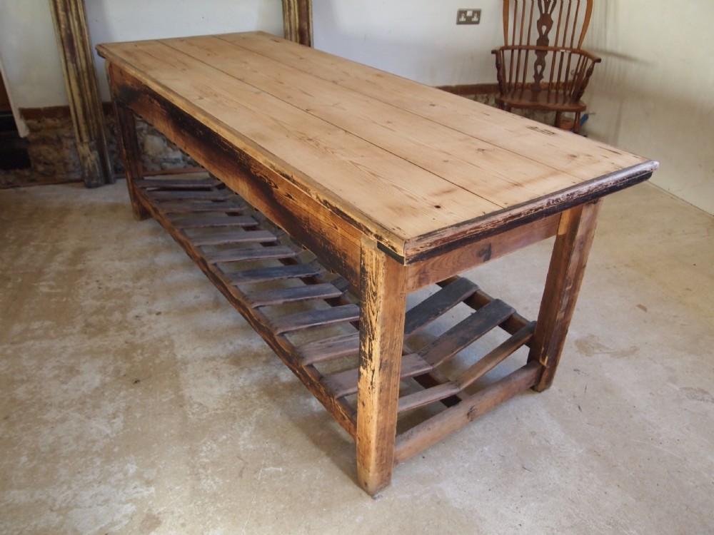 Table stunning drapers table prep refectory table c1880