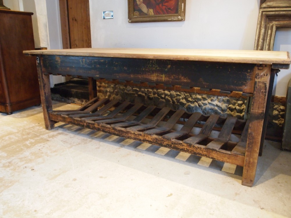 Table stunning drapers table prep refectory table c1880 View III