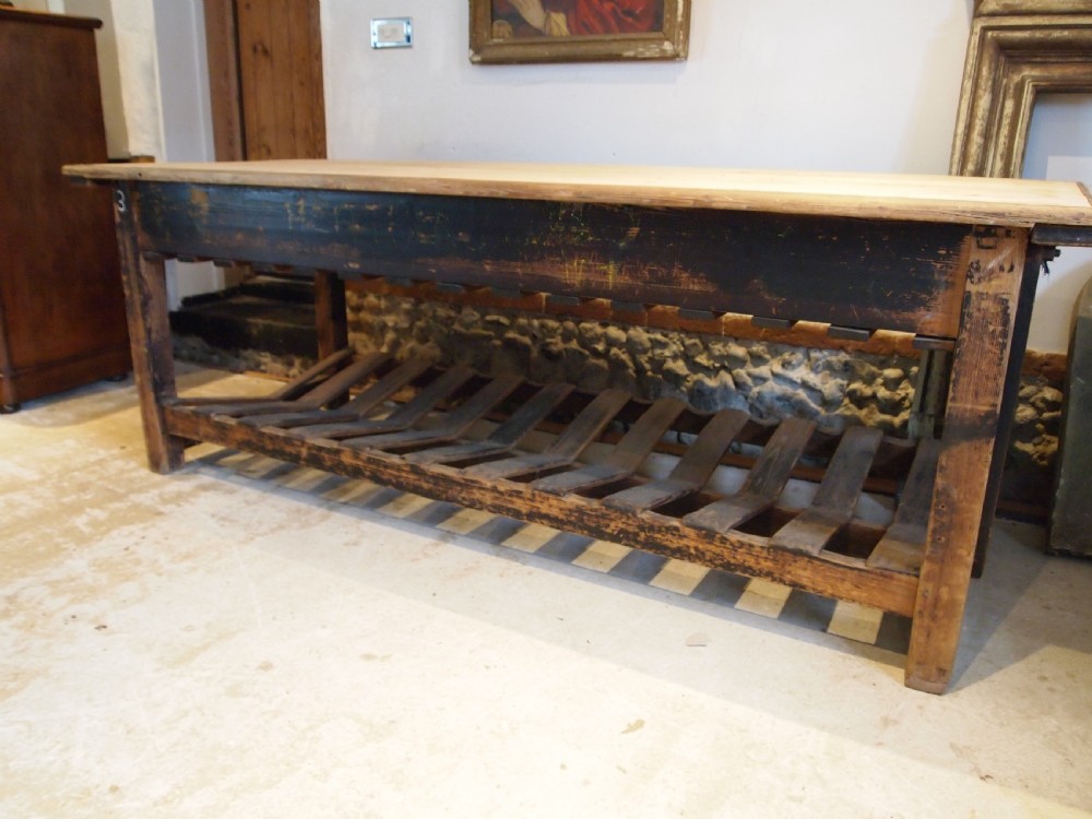 Table stunning drapers table prep refectory table c1880 View IX