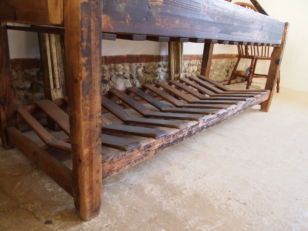 Table stunning drapers table prep refectory table c1880 View X