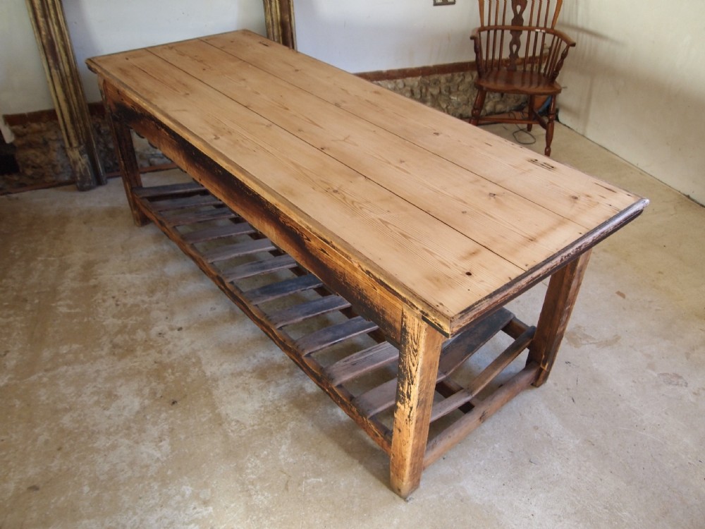 Table stunning drapers table prep refectory table c1880 View XII