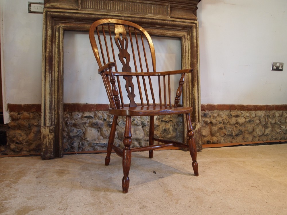 Chair armchair Victorian Windsor Ash & Elm c1860 View IX