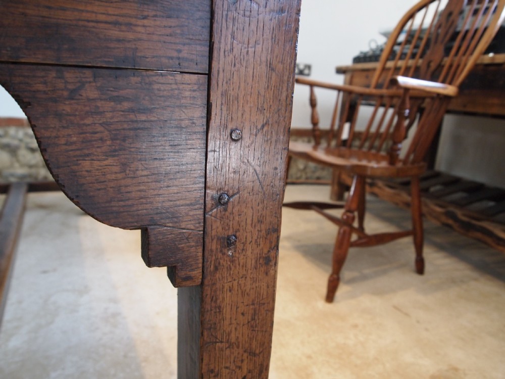Table very rare refectory farmhouse early 18thc Welsh oak c1720 View IV