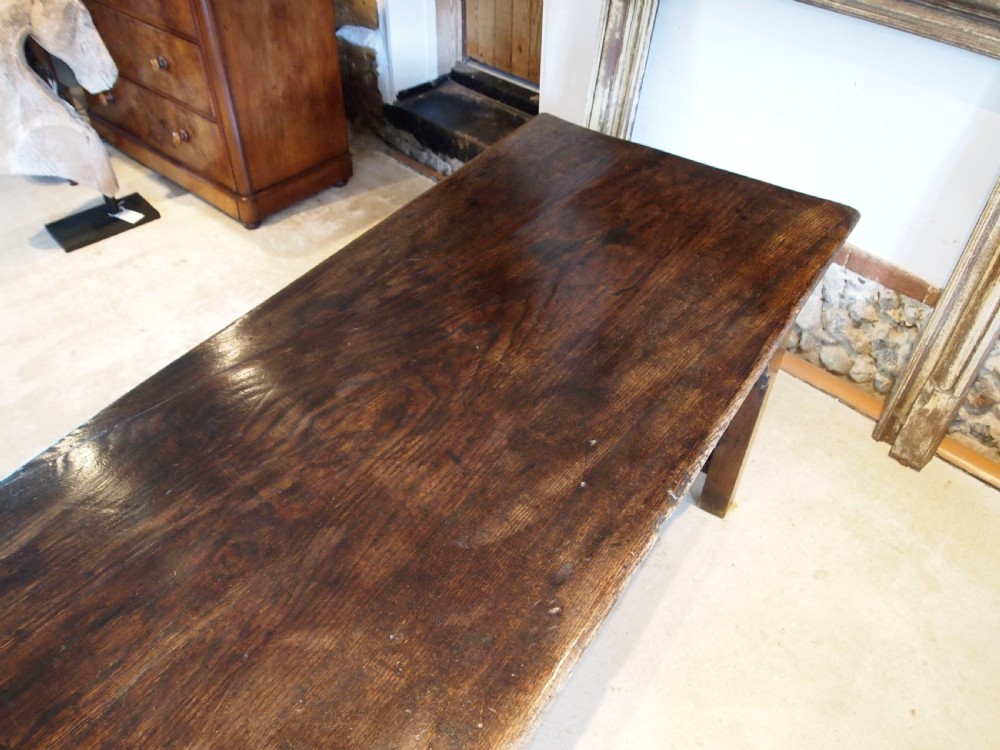 Table very rare refectory farmhouse early 18thc Welsh oak c1720 View VI