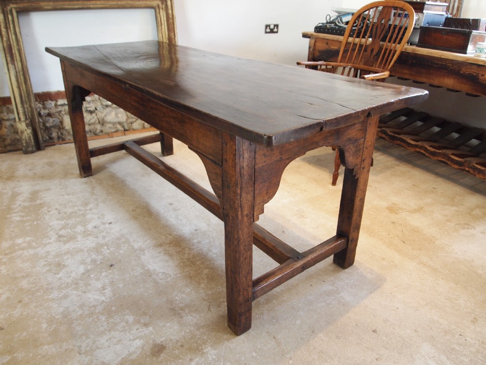 Table very rare refectory farmhouse early 18thc Welsh oak c1720 View VII