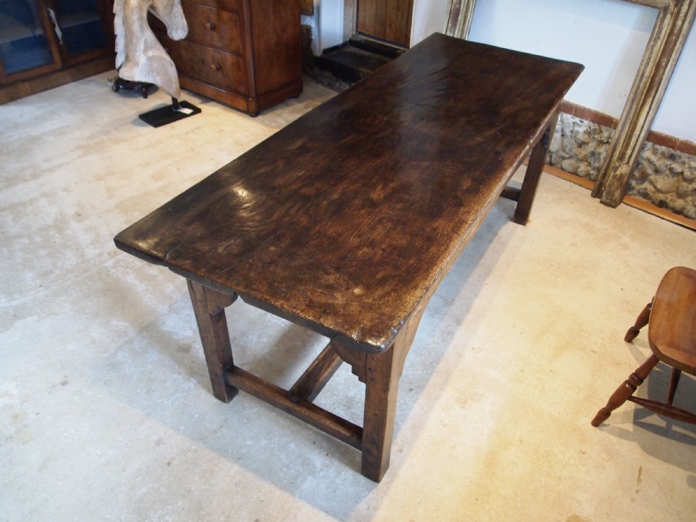 Table very rare refectory farmhouse early 18thc Welsh oak c1720 View XI