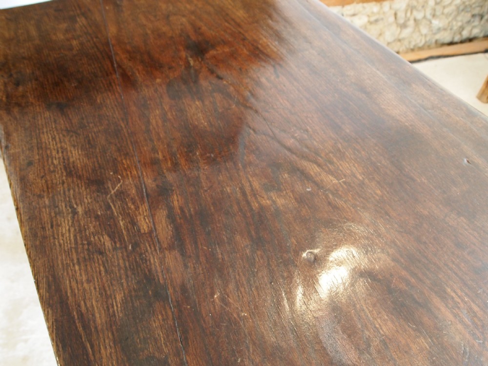 Table very rare refectory farmhouse early 18thc Welsh oak c1720 View XII