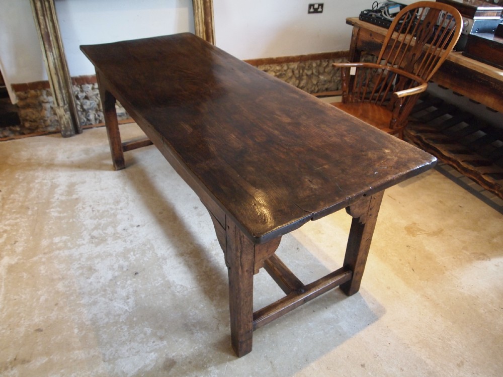 Table very rare refectory farmhouse early 18thc Welsh oak c1720 View XIII