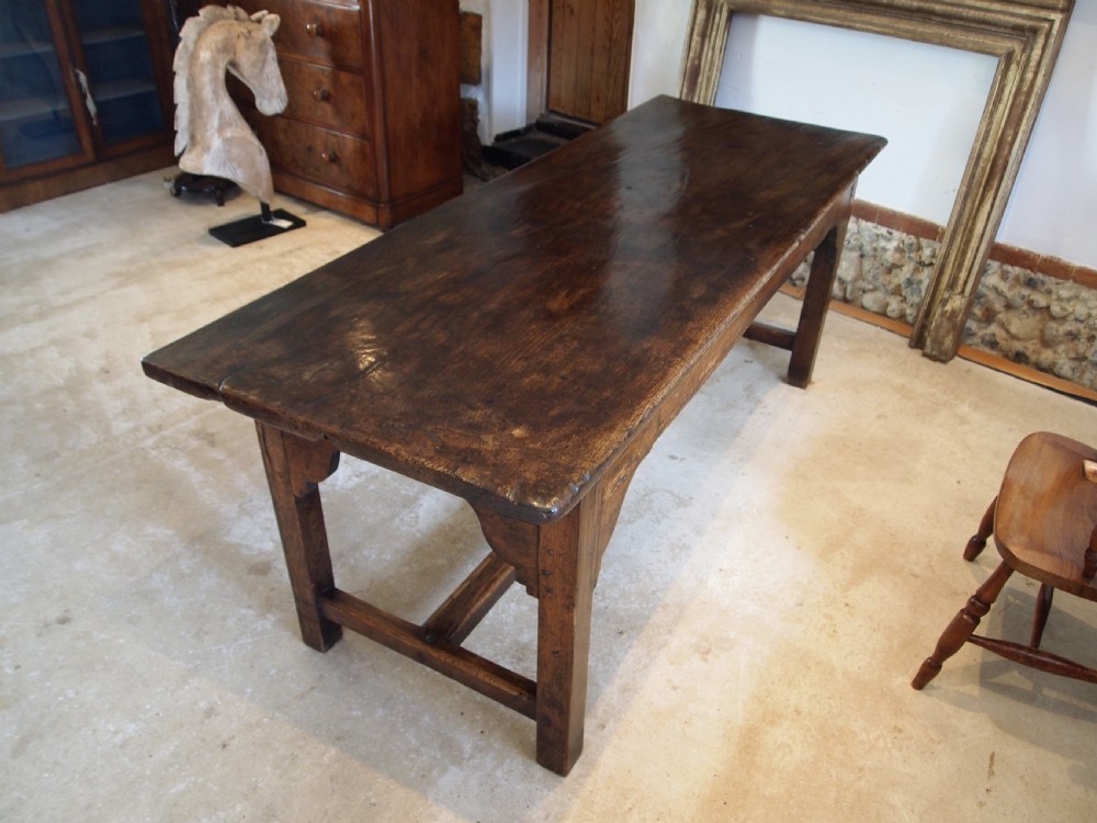 Table very rare refectory farmhouse early 18thc Welsh oak c1720 View XIV