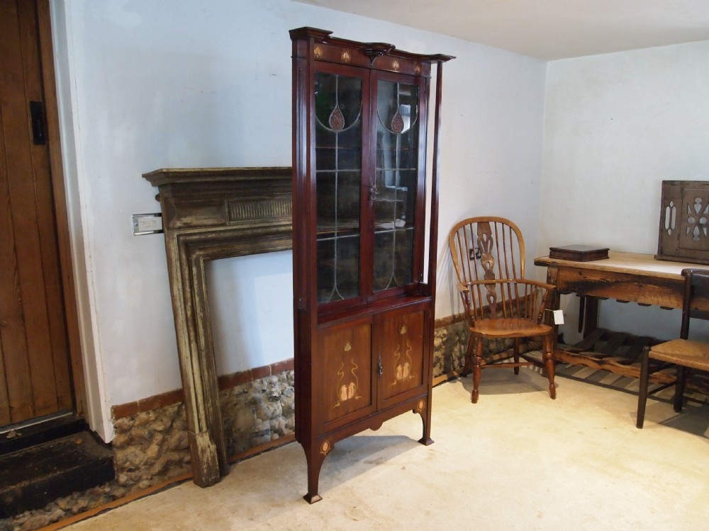 Cabinet fine Shapland & Petter Arts and Crafts Mahogany c1890 View XII