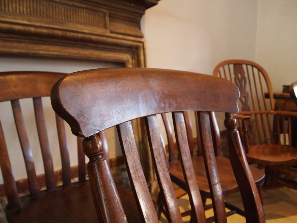 Chairs true set of 6 Victorian Windsor dining chairs c1870 View IV