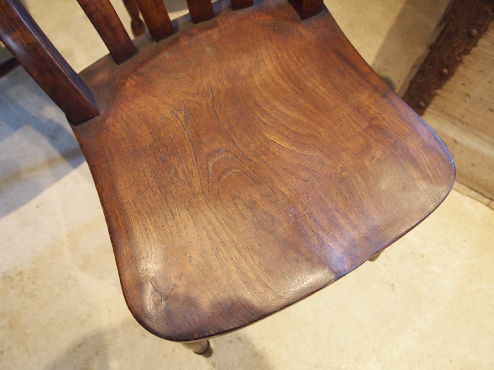 Chairs true set of 6 Victorian Windsor dining chairs c1870 View VI