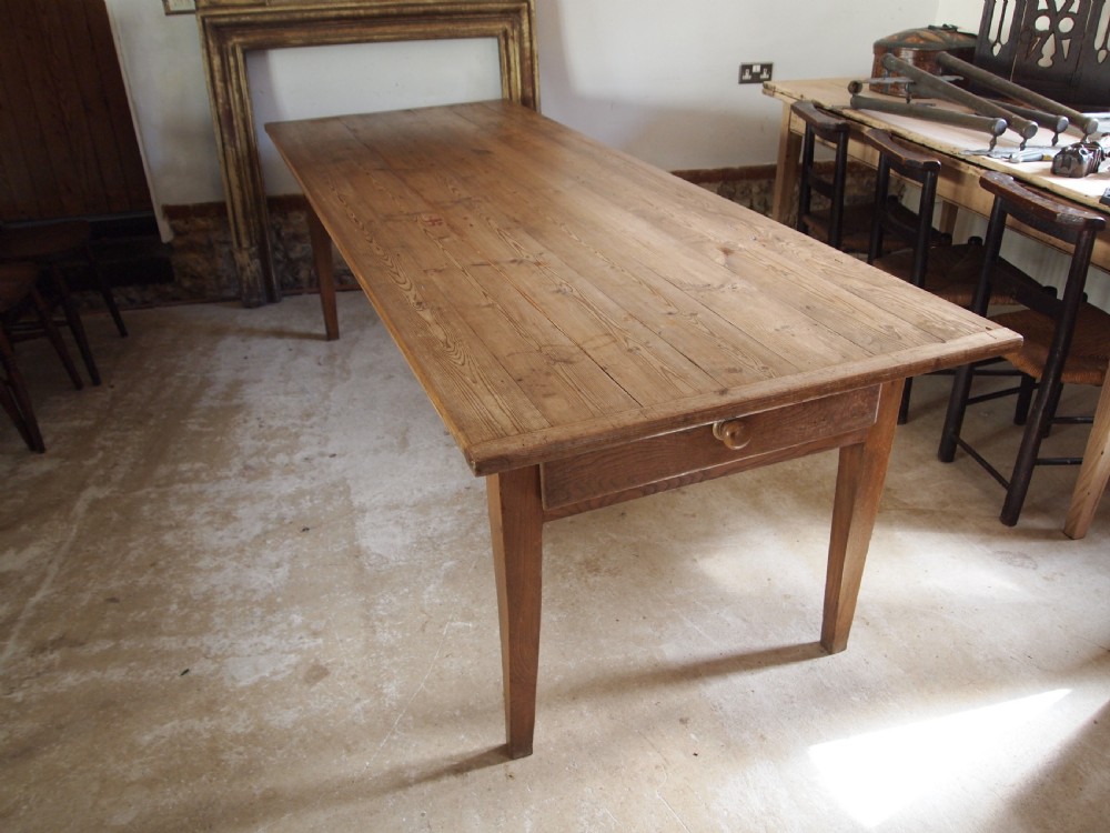 Table refectory farmhouse dining French Victorian c1850 View II