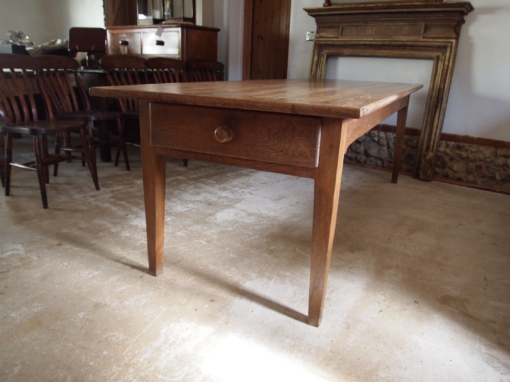 Table refectory farmhouse dining French Victorian c1850 View IV