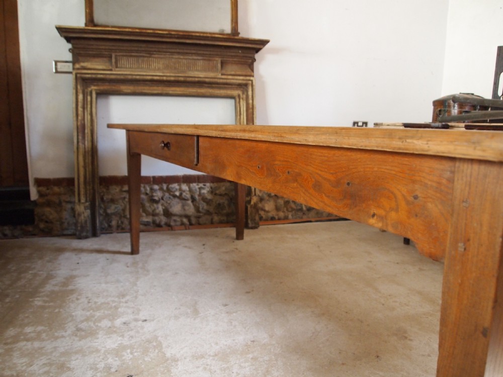 Table refectory farmhouse dining French Victorian c1850 View V