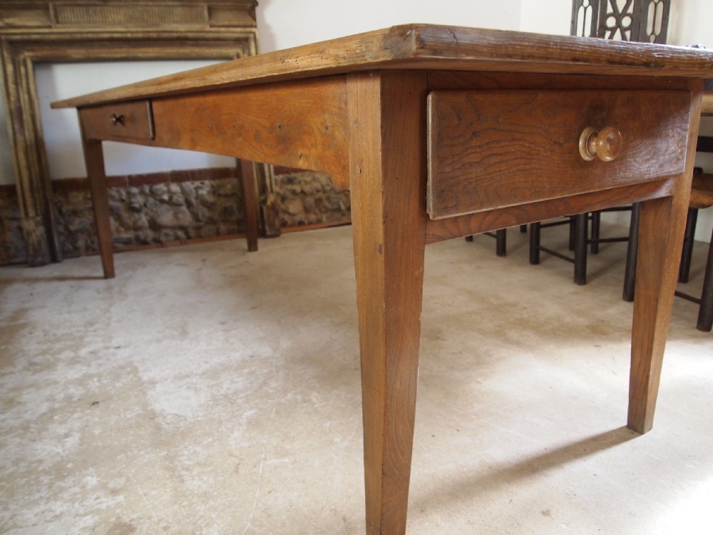 Table refectory farmhouse dining French Victorian c1850 View VI
