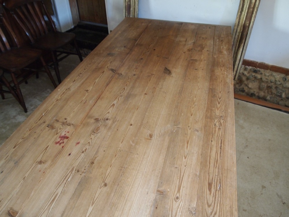 Table refectory farmhouse dining French Victorian c1850 View VIII