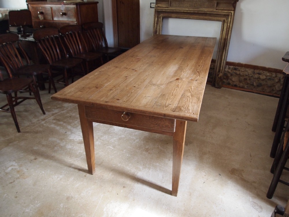 Table refectory farmhouse dining French Victorian c1850 View X