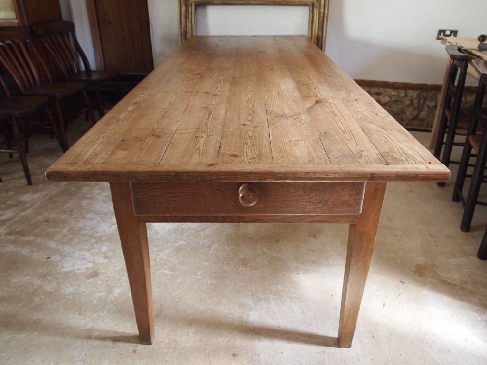 Table refectory farmhouse dining French Victorian c1850 View XII