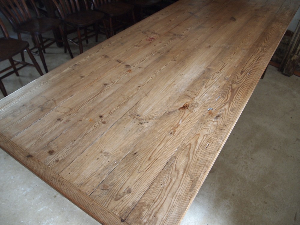 Table refectory farmhouse dining French Victorian c1850 View XIV