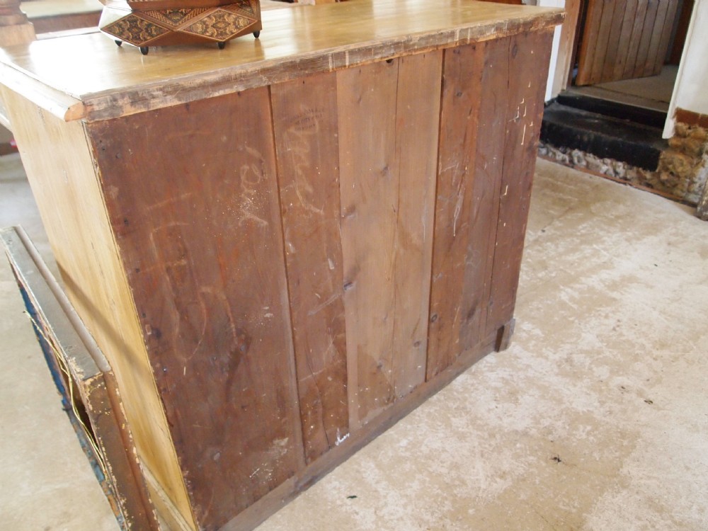 Chest of drawers rare Arts and Crafts original paint c1880 View X