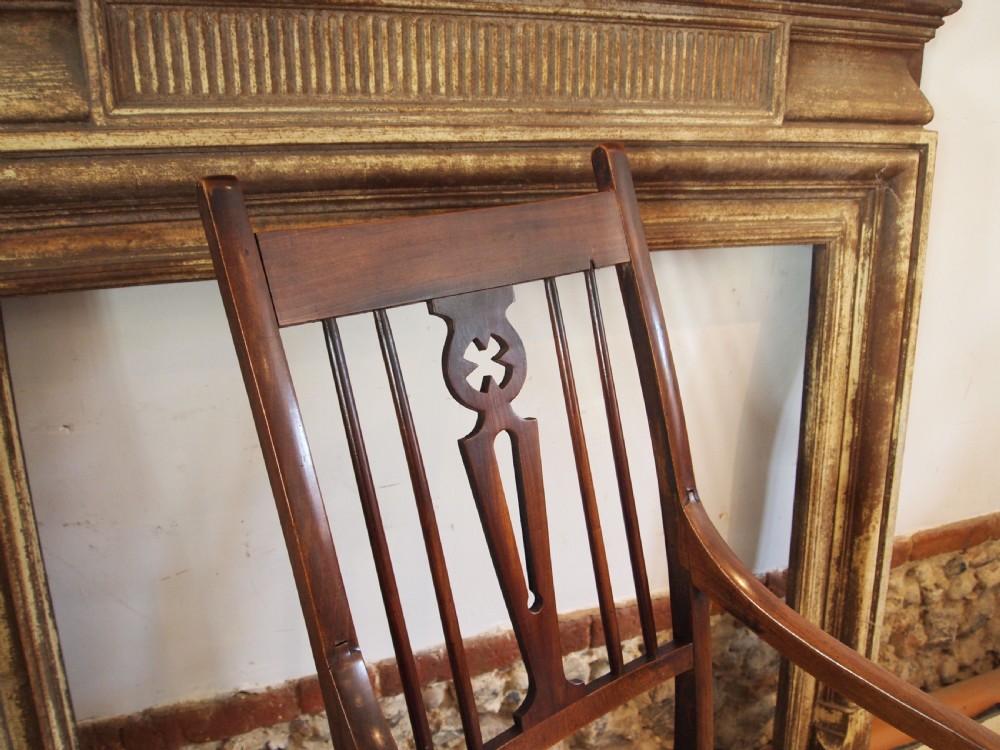 Chair rare Arts and Crafts armchair c1890 View II
