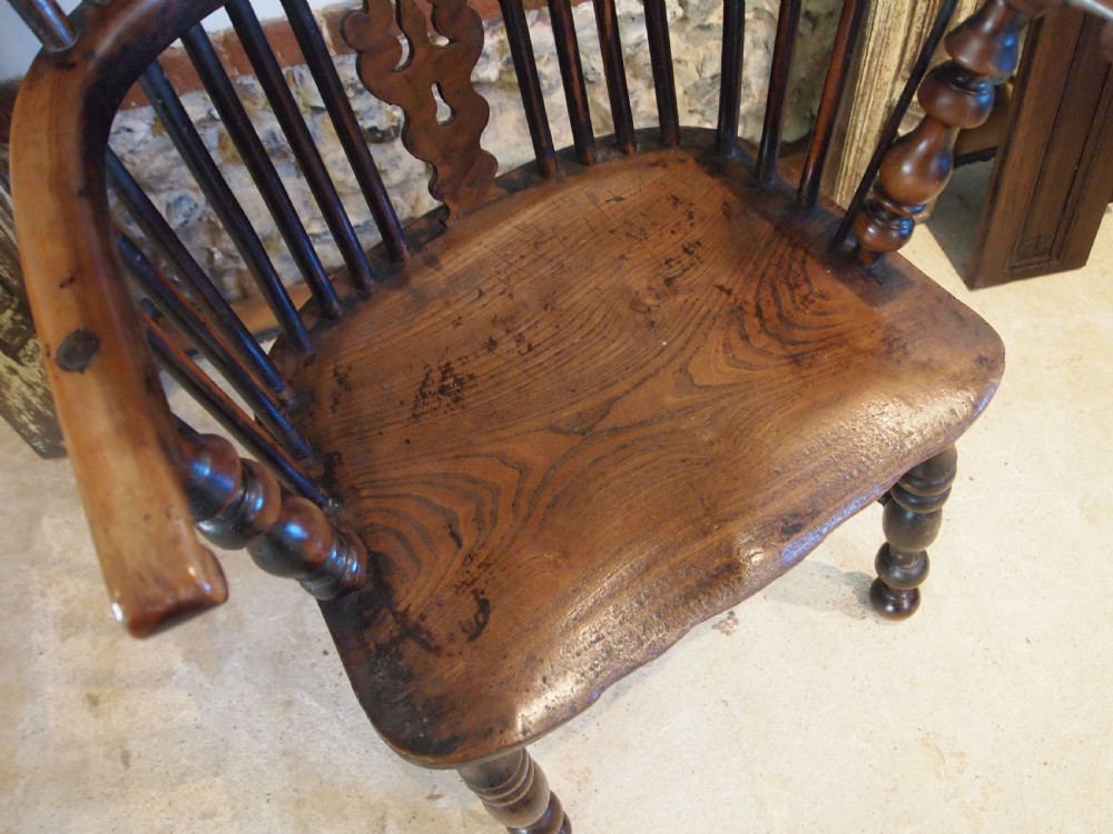 Chair stunning Windsor George IV Yew & Elm c1820 View II