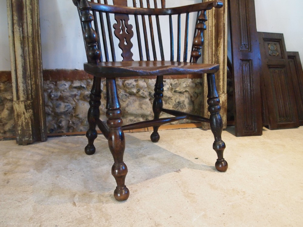 Chair stunning Windsor George IV Yew & Elm c1820 View V