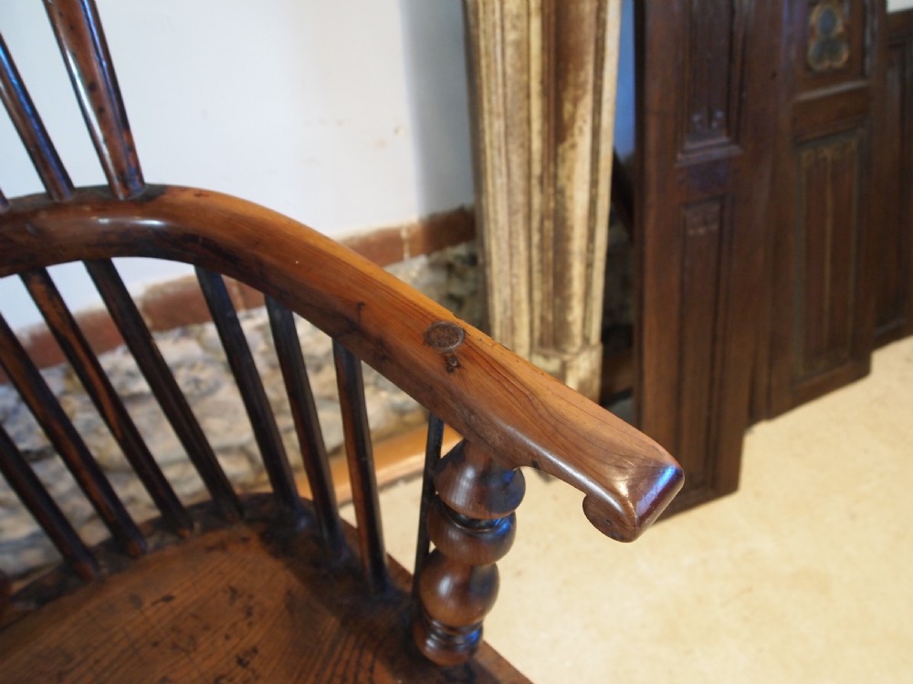 Chair stunning Windsor George IV Yew & Elm c1820 View VII