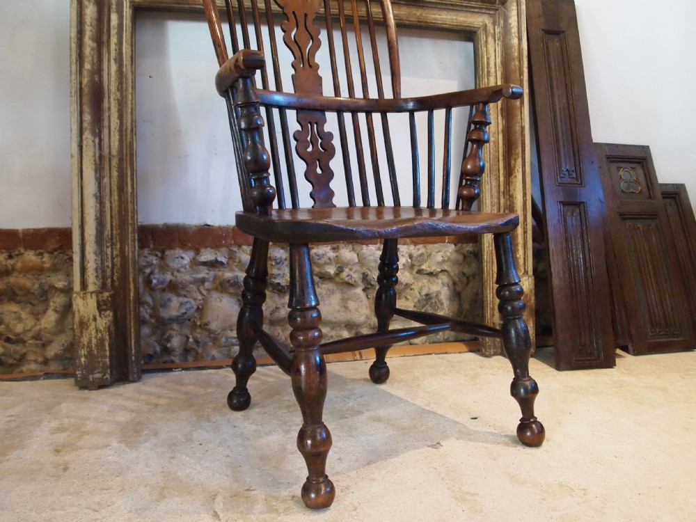 Chair stunning Windsor George IV Yew & Elm c1820 View IX