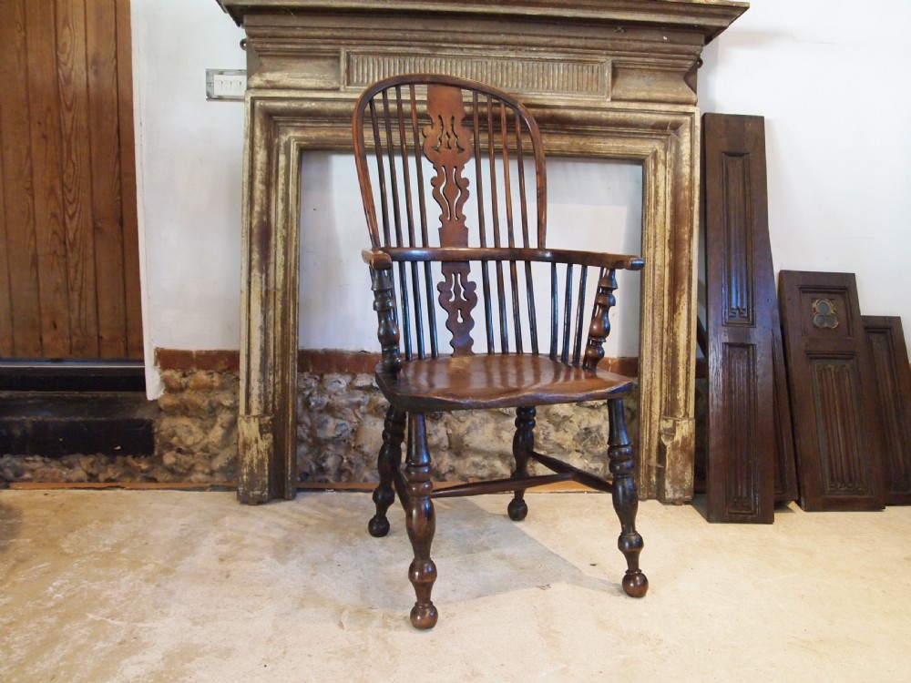 Chair stunning Windsor George IV Yew & Elm c1820 View XI