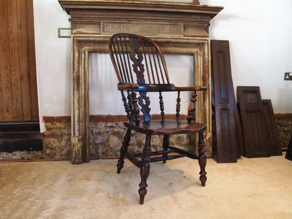 Chair stunning Victorian Windsor armchair Yew & Elm c1840 View II