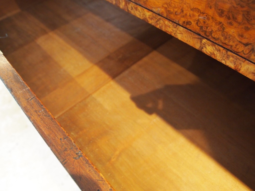 Chest of drawers outstanding Burr Walnut Victorian c1850 View VI