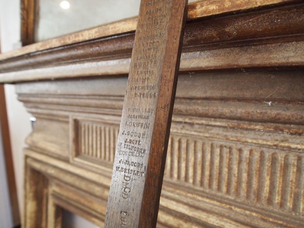 Rare test piece Treen Oak Hand stamps Sheffield 1903 View III
