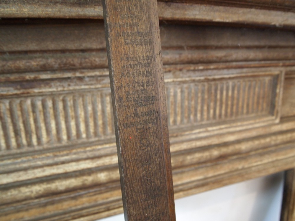 Rare test piece Treen Oak Hand stamps Sheffield 1903 View V