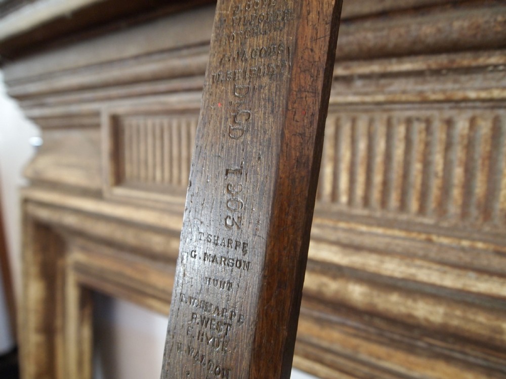 Rare test piece Treen Oak Hand stamps Sheffield 1903 View VIII