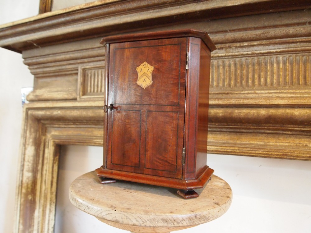 Rare miniature Masonic linen press c1890 View II