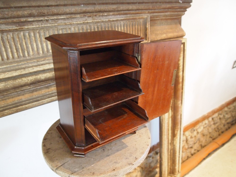 Rare miniature Masonic linen press c1890 View V