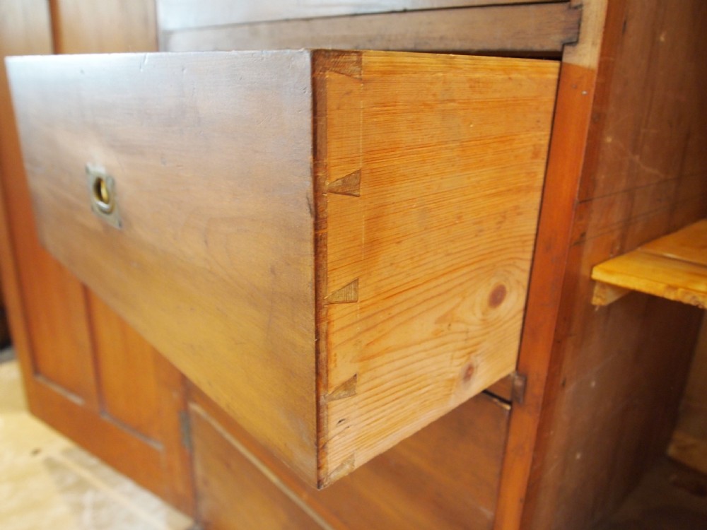 Cupboard pantry drawers Victorian Pine c1880 View VI